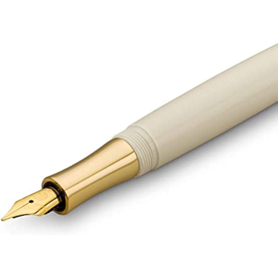 Kaweco STUDENT 50's Rock Fountain Pen I Premium Acrylic Fountain Pen for Ink Cartridges I Nostalgic Fountain Pen in Blue and Cream with Golden Details I Student Pen 16 cm I Nib: M (Medium)