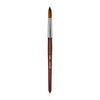 Red Wooden Kolinsky Sable Hair Brush for Professional Nail Art - Acrylic UV Gel Polish Tool (16#)