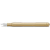 Kaweco SUPRA Fountain Pen Brass I Exclusive Fountain Pen for Ink Cartridges Including Retro Metal Box I Fountain Pen 16.5 cm I Nib: BB (Extra Broad)