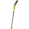 Ryobi - 750 W Pole Pruner - 25 cm Guide Inclined at 15° - 10 M/S - 90 cm Extension Tube Included - RPP755E