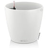 Lechuza CLASSICO Color 60 Self Watering Planter Large Garden Plastic Indoor and Outdoor Flower Plant Pot with Drainage Hole D60 H55.5 cm White