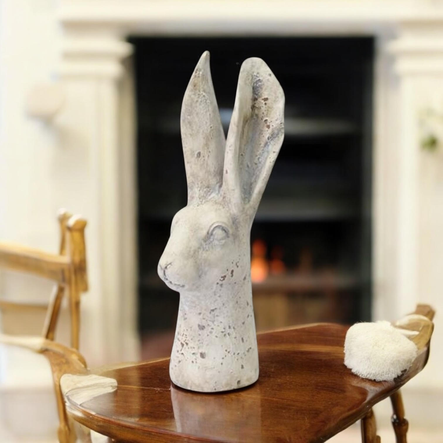 29CM CREAM RESIN RABBIT