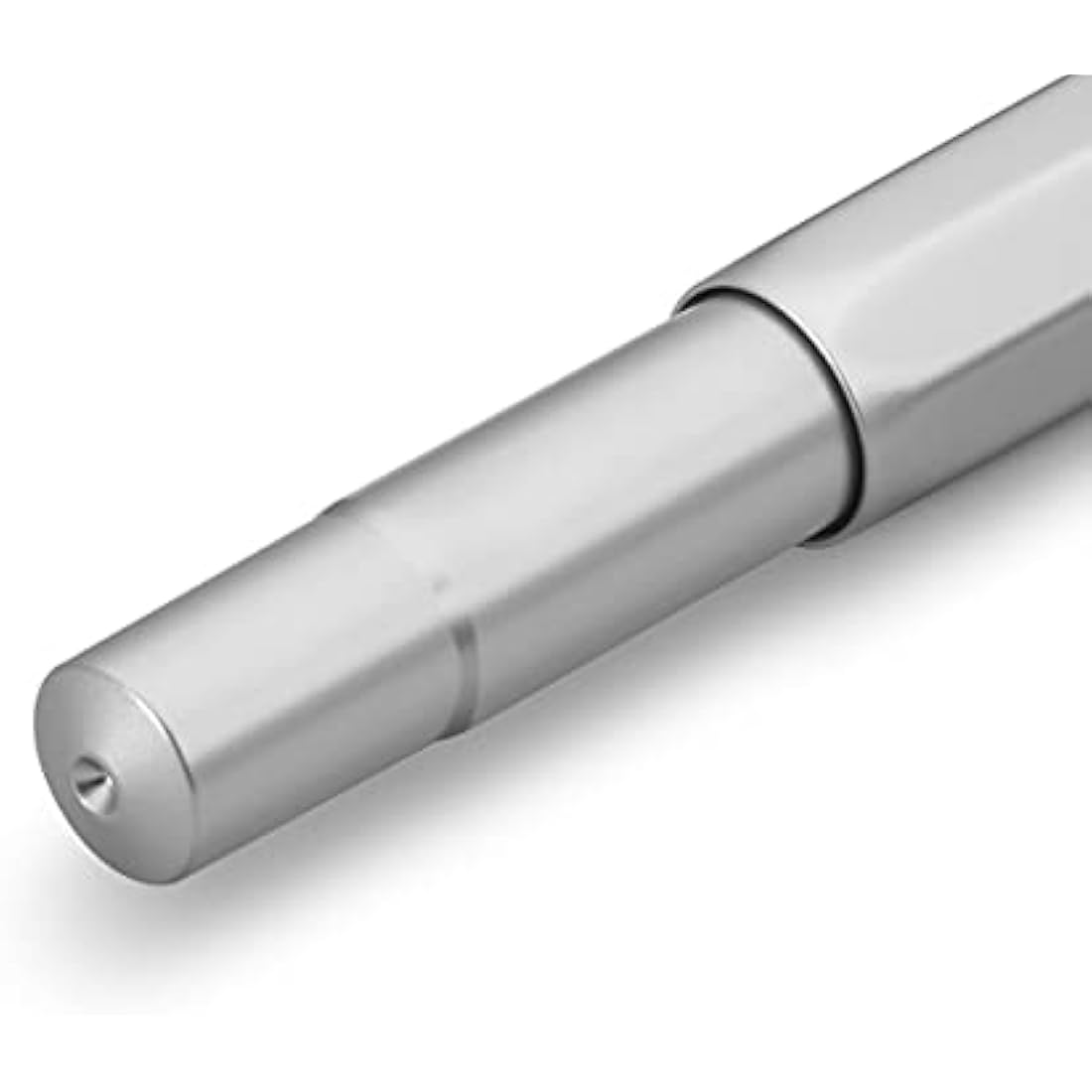 Kaweco AL SPORT Silver Fountain Pen I Premium Aluminium Fountain Pen for Ink Cartridges with High-Quality Steel Nib I Fountain Pen 13 cm I Fountain Pen in Silver I Nib Width: EF (Extra Fine)