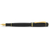 Kaweco DIA2 Fountain Pen Gold I Premium Acrylic Fountain Pen for Ink Cartridges I Fountain Pen with Chrome Details I Nostalgic Fountain Pen 16 cm I Nib: M (Medium)