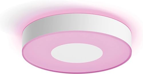 Philips Hue New Infuse White and Colour Ambiance Smart Ceiling Light [Medium - White] with Bluetooth. Works with Alexa, Google Assistant and Apple Homekit