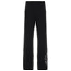 Vintage-style Personalized Printed Black Knit Pants
