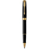Parker Sonnet Rollerball Pen | Matte Black Lacquer with Gold Trim | Fine Point Black Ink | Gift Box