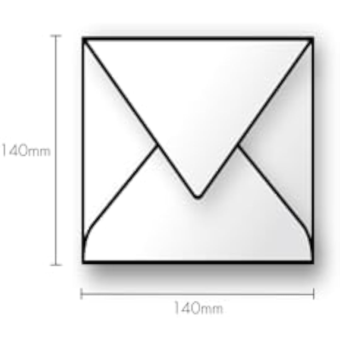 Clairefontaine - Ref 5238C - Pollen Envelopes (Pack of 20) - 140 x 140mm Sized, 120gsm Paper, Gummed Seal, Inkjet & Laser Printer Compatible, Acid Free - Cocoa