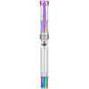 Asvine V200 Titanium Fountain Pen Vacuum Filling, Rainbow Iridium Fine Point Transparent Acrylic Smooth Writing Pen Case Set