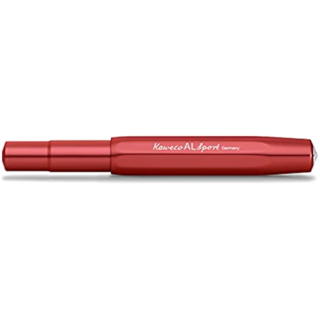 Kaweco AL SPORT Fountain Pen Deep Red I Premium Fountain Pen for Ink Cartridges I Exclusive Fountain Pen 13 cm I Nib: B (Broad)