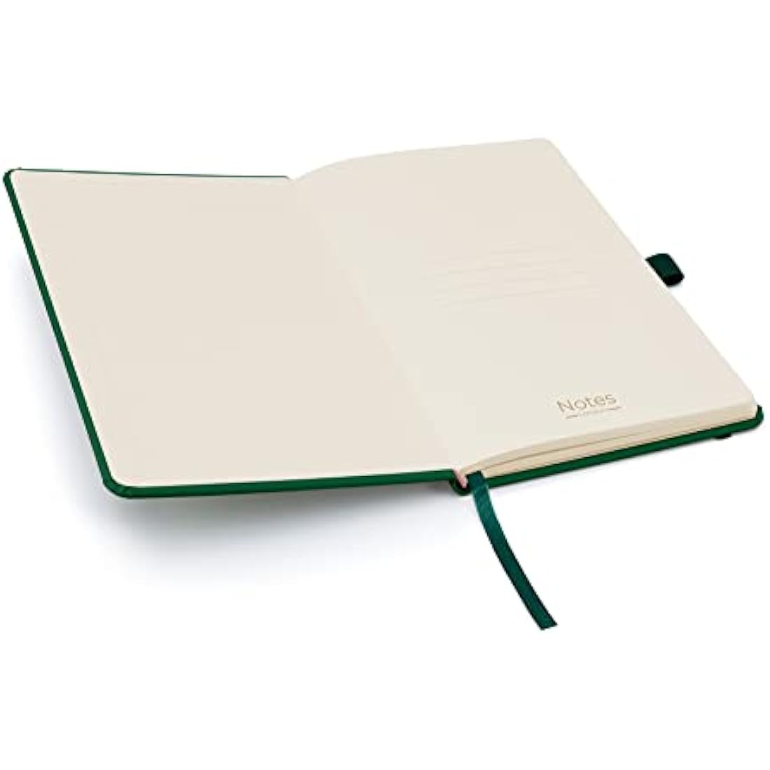 Notes London Bulk Pack 25 x A5 Notebook with Lined Pages, Pen Loop and Expandable Paper Pocket Hardback Journal Note Book Notes, packs, sets, multipack, bulk packed, pack, set (Green)