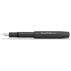 Kaweco AL SPORT Fountain Pen Black I Premium Fountain Pen for Ink Cartridges I Exclusive Fountain Pen 13 cm I Nib: B (Broad)