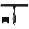 Shower Squeegee, 10 Inch Stainless Steel Window Squeegee Cleaner for Shower Glass Door with Hook, Shower Screen Wiper for Bathroom, Window,Mirror and