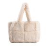 Women's Small Square Plush Shoulder Bag