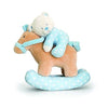 keel musical rocking horse bear 22cm blue