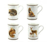 Macneil Wildlife Set of 4 Mugs Hedgehog Squirrel Fox Deer