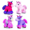 glitter gem with heart unicorn 30cm one sent at random