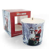 Santa / Father Christmas & Snowman Festive Scented Wax Candle in Fine China Hold