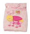 Supersoft Superior Quality Luxurious Pink 3D Ladybird Pram/Crib Blanket