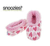 Girls Pink Hearts Fun Kids Snoozies Slippers in S/M/L (2 - 3 UK LARGE GIRLS)
