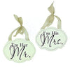 Amore Pair of Wall Plaques Decorations - 'I'm Her Mr' & 'I'm His Mrs' Set of 2 -
