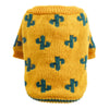 Pet Dog Cat Warm And Comfortable Turmeric Cactus Sweater