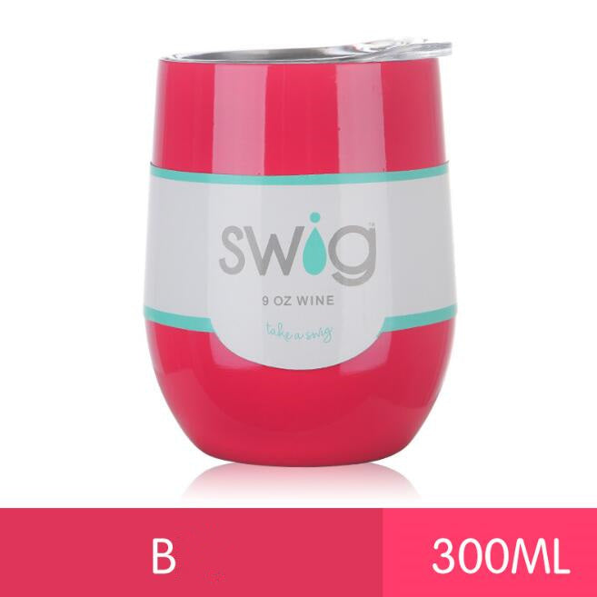 hot drink cups 9 унц. the egg in the form of a 304 stainless steel drink Tumber mug lid wine beer vacuum thermos cup
