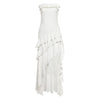 Women's Irregular Hemline Elegant And Sophisticated Tube Dress