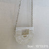 Rhinestone Rhinestone Acrylic Chain Vegetable Basket Crossbody Bag