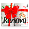 Renova Festive Christmas Toilet Rolls – Soft & Absorbent Holiday Tissue with Unique Illustrations | 4-Pack | 160 Sheets Per Roll