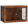 PawHut Dog Crate Furniture with Flip-up Top, 2 Doors, for Large Dogs