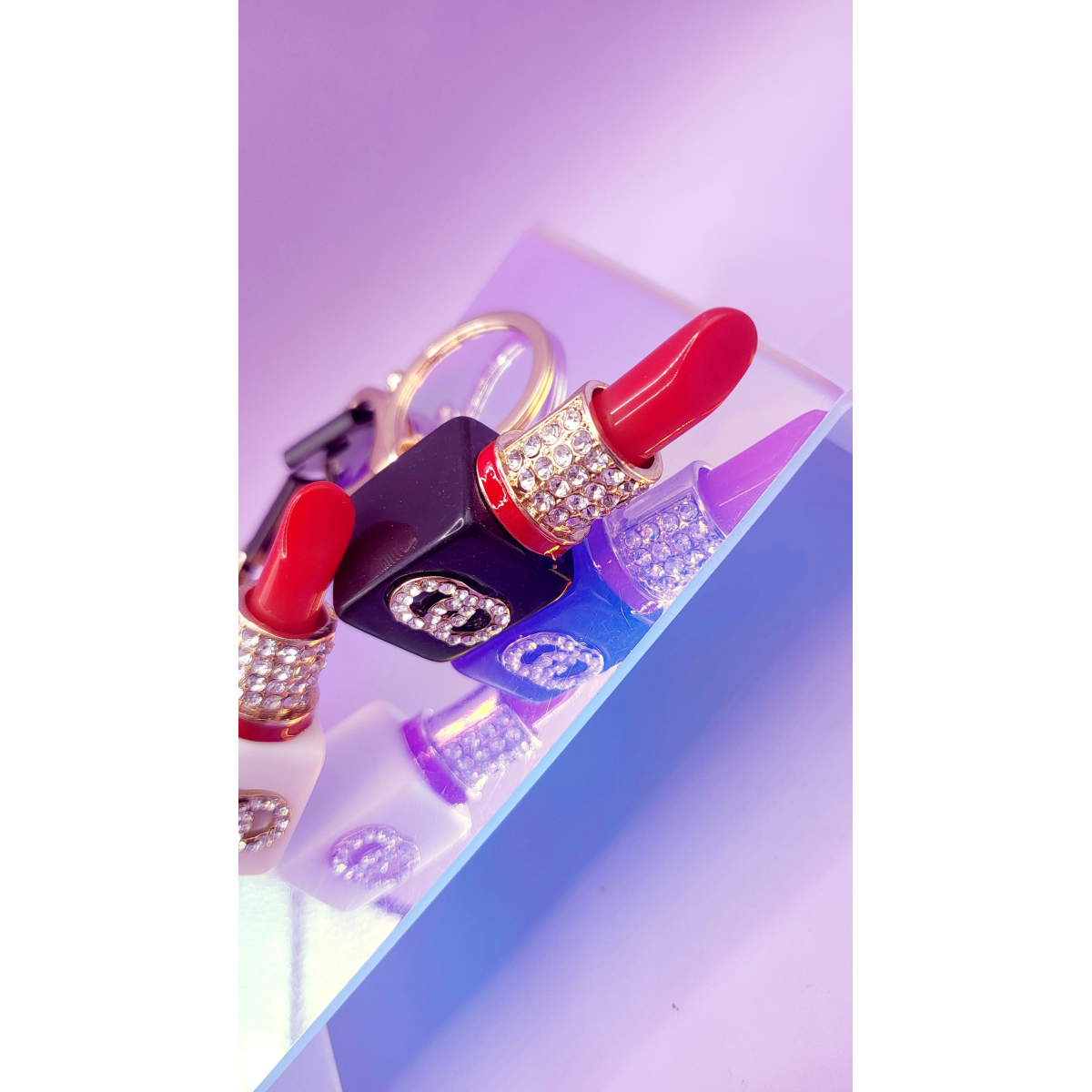 Lipstick Key Ring