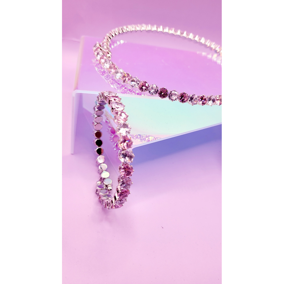Aura Crystal Trio Choker, Bracelet & Earrings