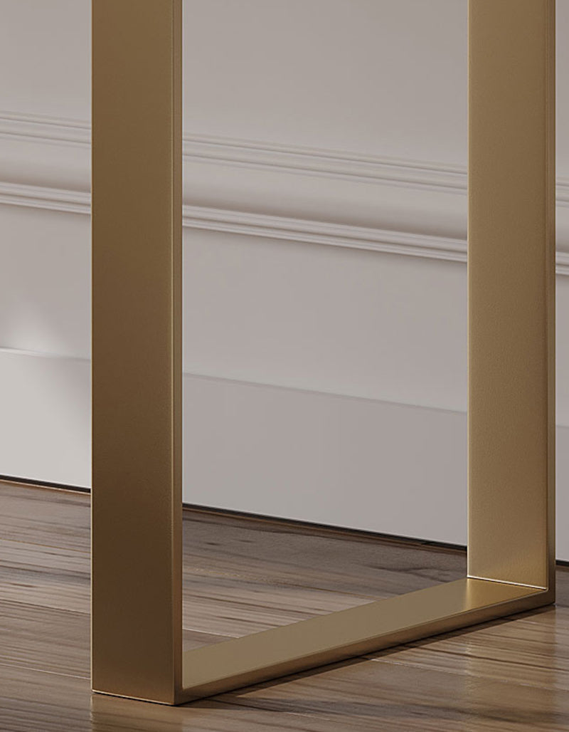 Blakely Dressing Table, Gold Leg& Marble Effect