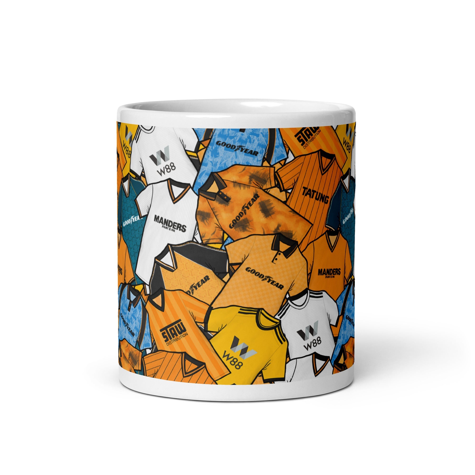 Wolverhampton Retro Shirts Collage Ceramic Football Mug