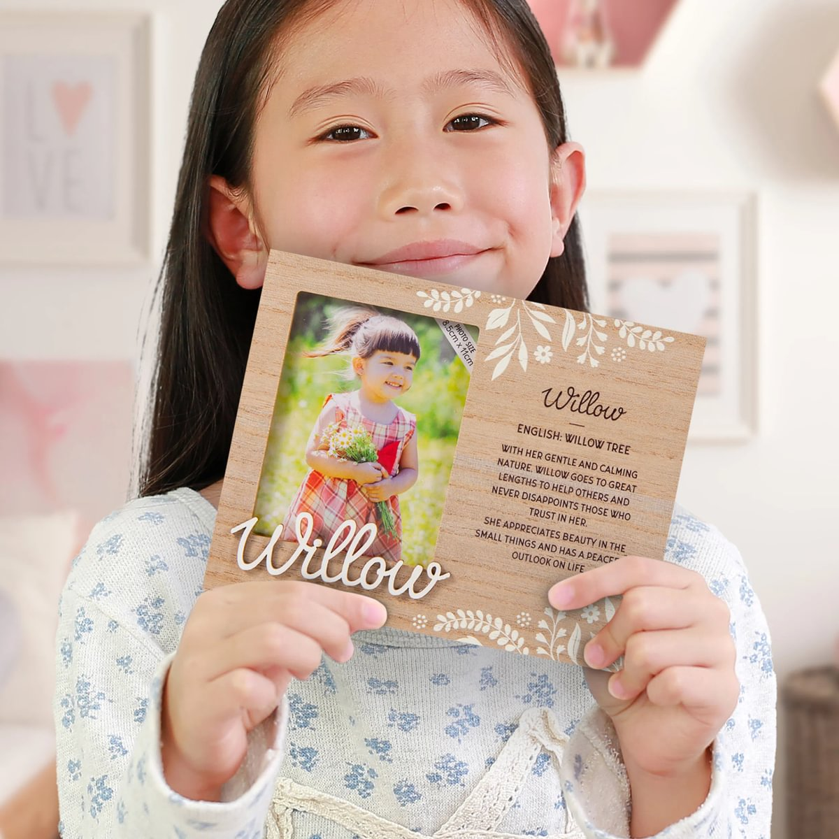Child's Picture Frame with Sentimental Caption - For 8.5 x 11cm Photo