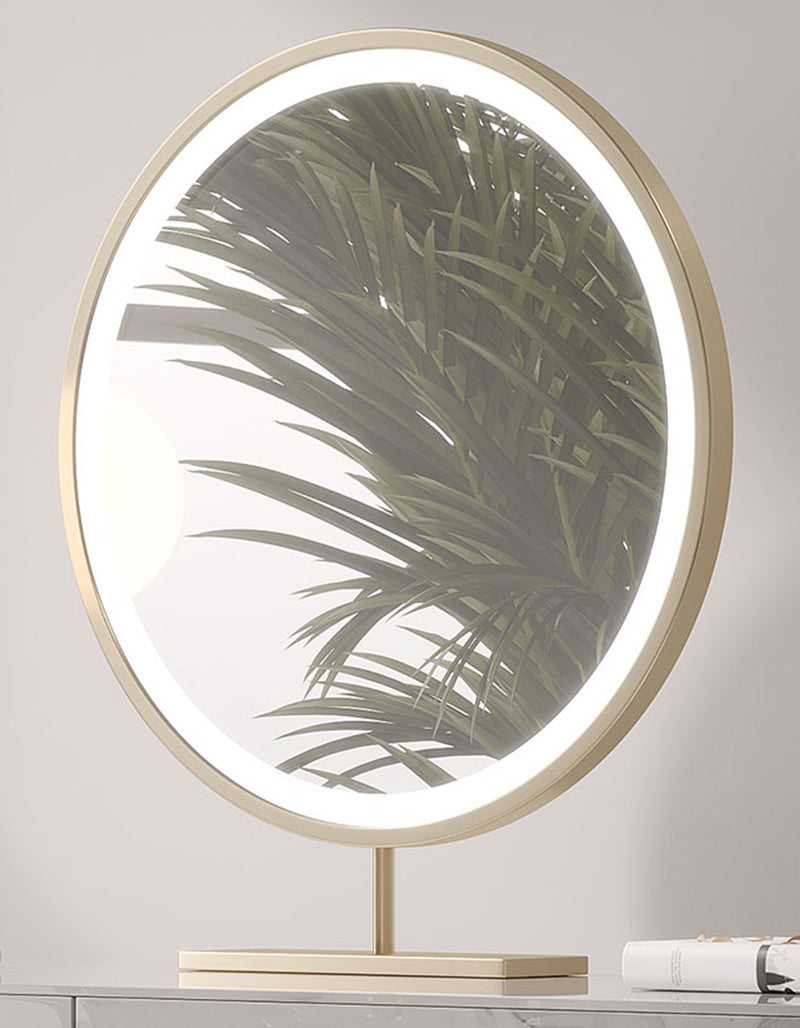 Blakely Dressing Table, Gold Leg& Marble Effect