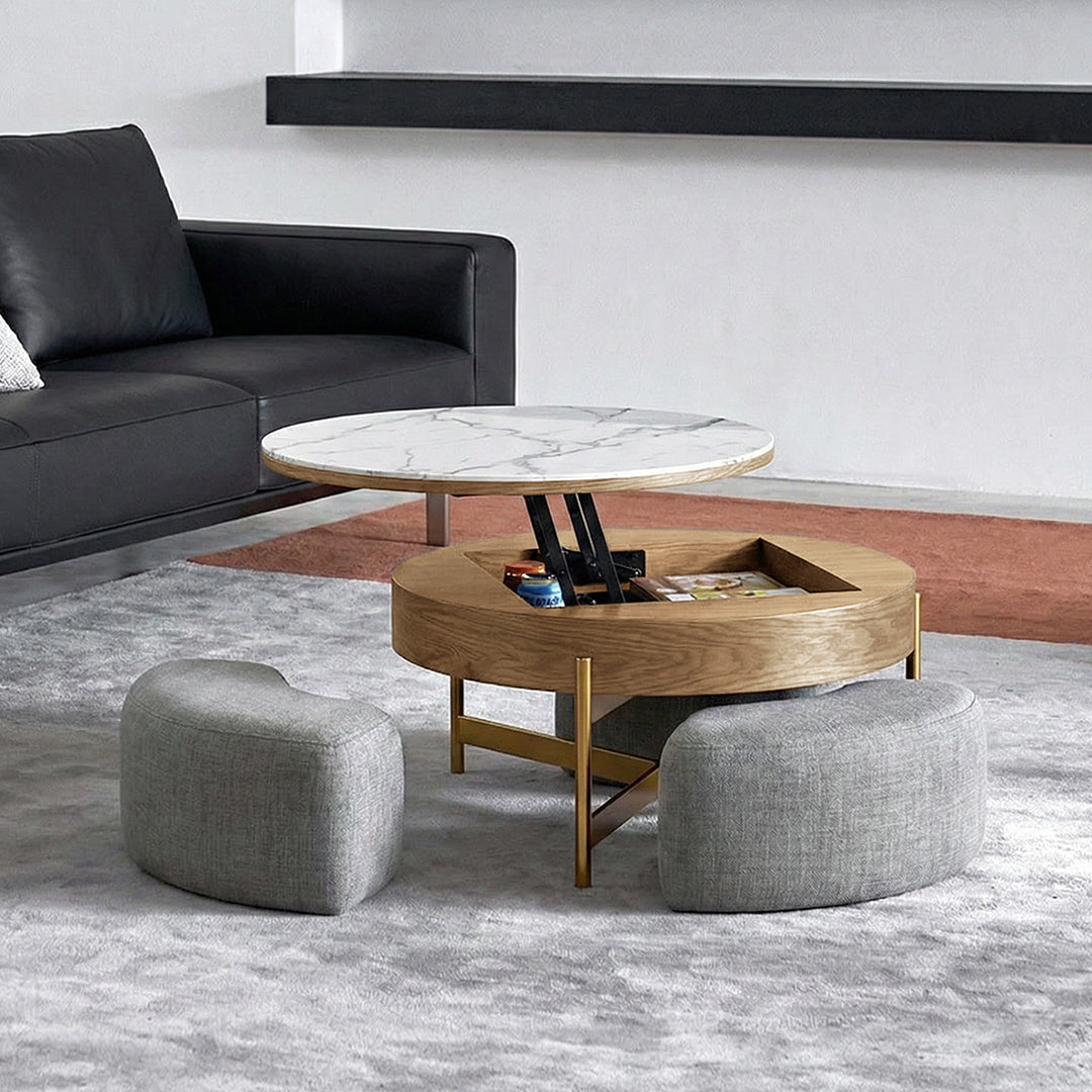 Josiah Round Lift-Top Coffee Table