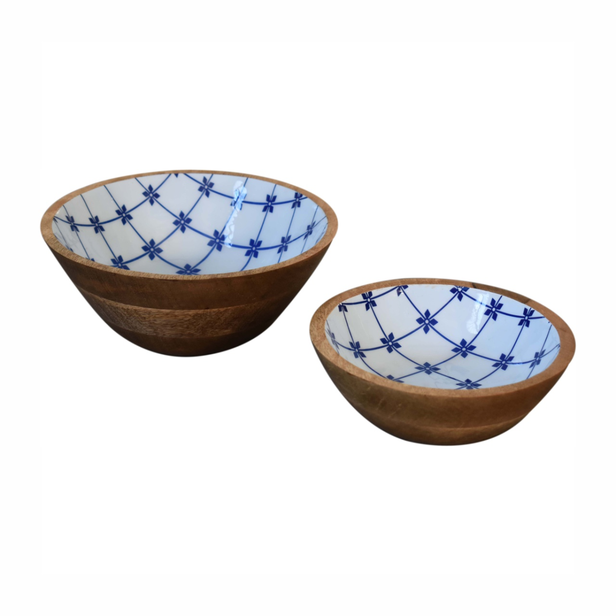 Artisan Furniture Serveware - Blue and White Bowl Set of 2