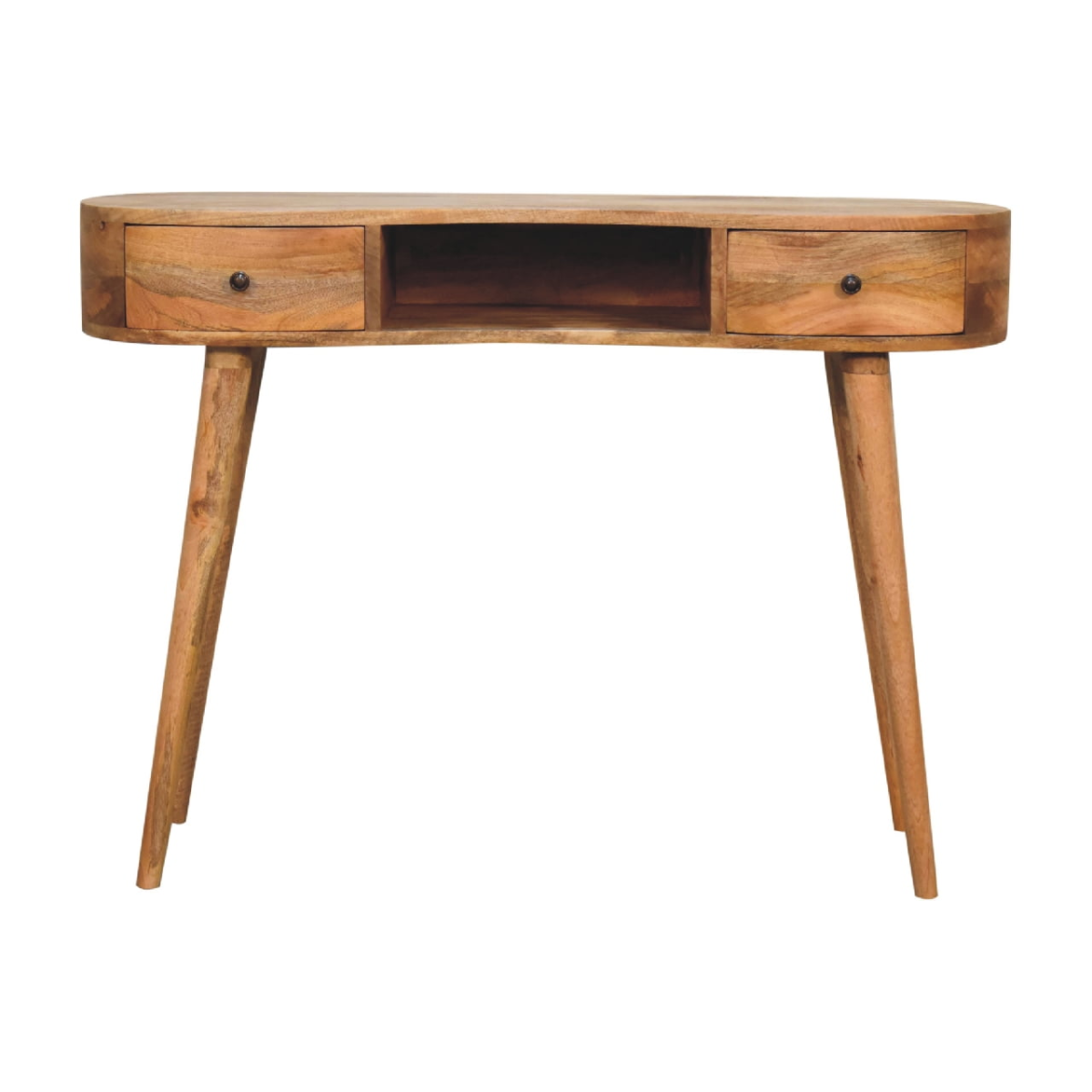Artisan Furniture Solid Wood Oak-ish Wave Writing Desk