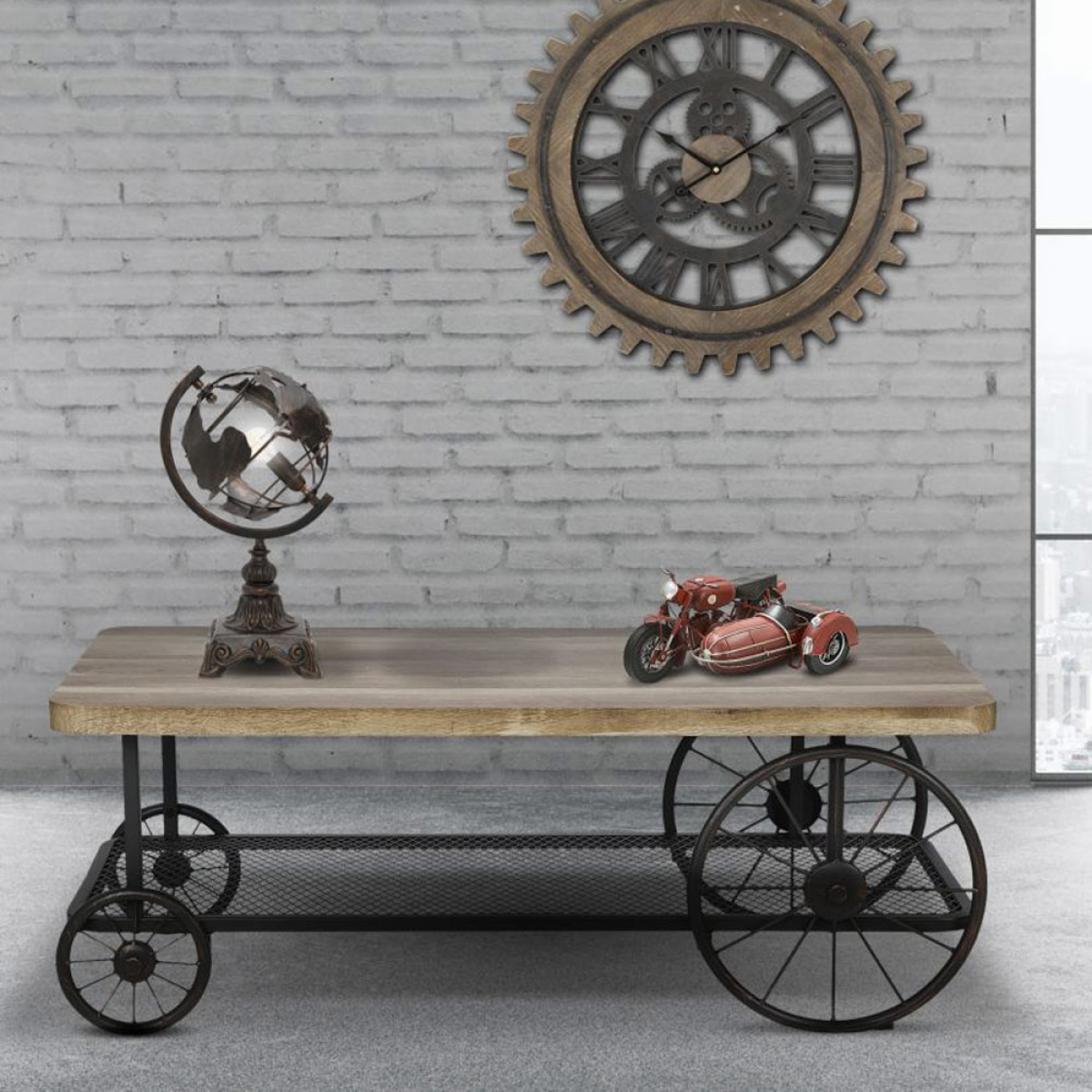Craft Wheel Coffee Table