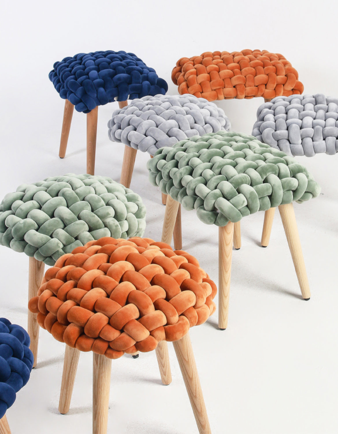 Thick Knot Dressing Table Stool