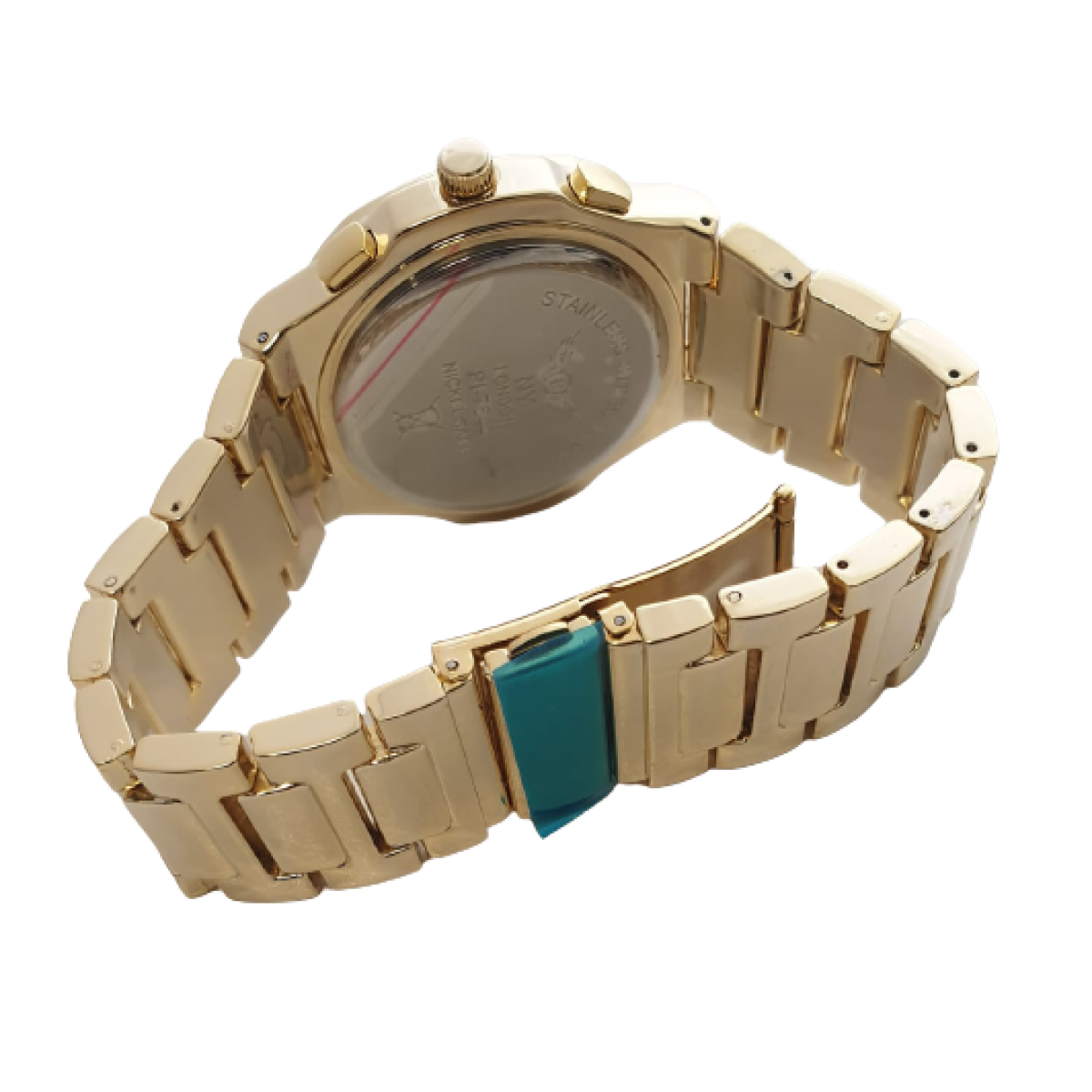 NY LONDON GENTS BLING WATCH PI-7644 GOLD