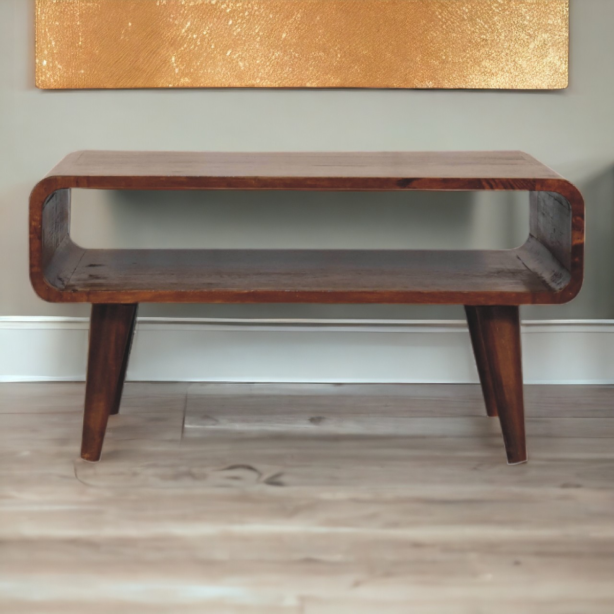 Artisan Furniture Solid Wood Open Chestnut Media Unit