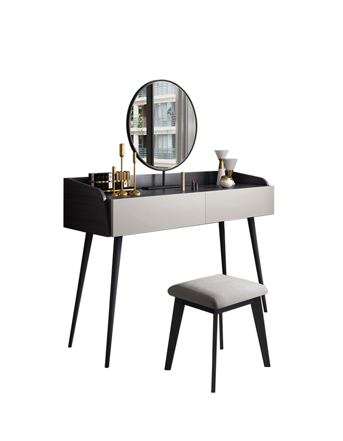 Aden Dressing Table Set With Mirror