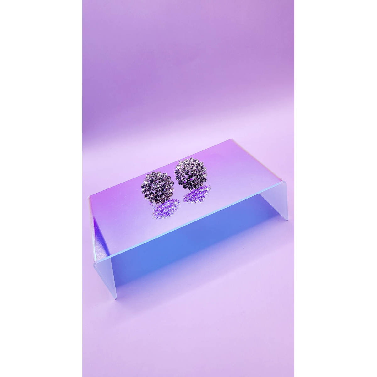 Bliss Crystal Non Pierced Clip On Earrings