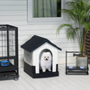 PawHut Dog Kennel for Outside, for XS Dogs, 64.5 x 57 x 66cm, Grey