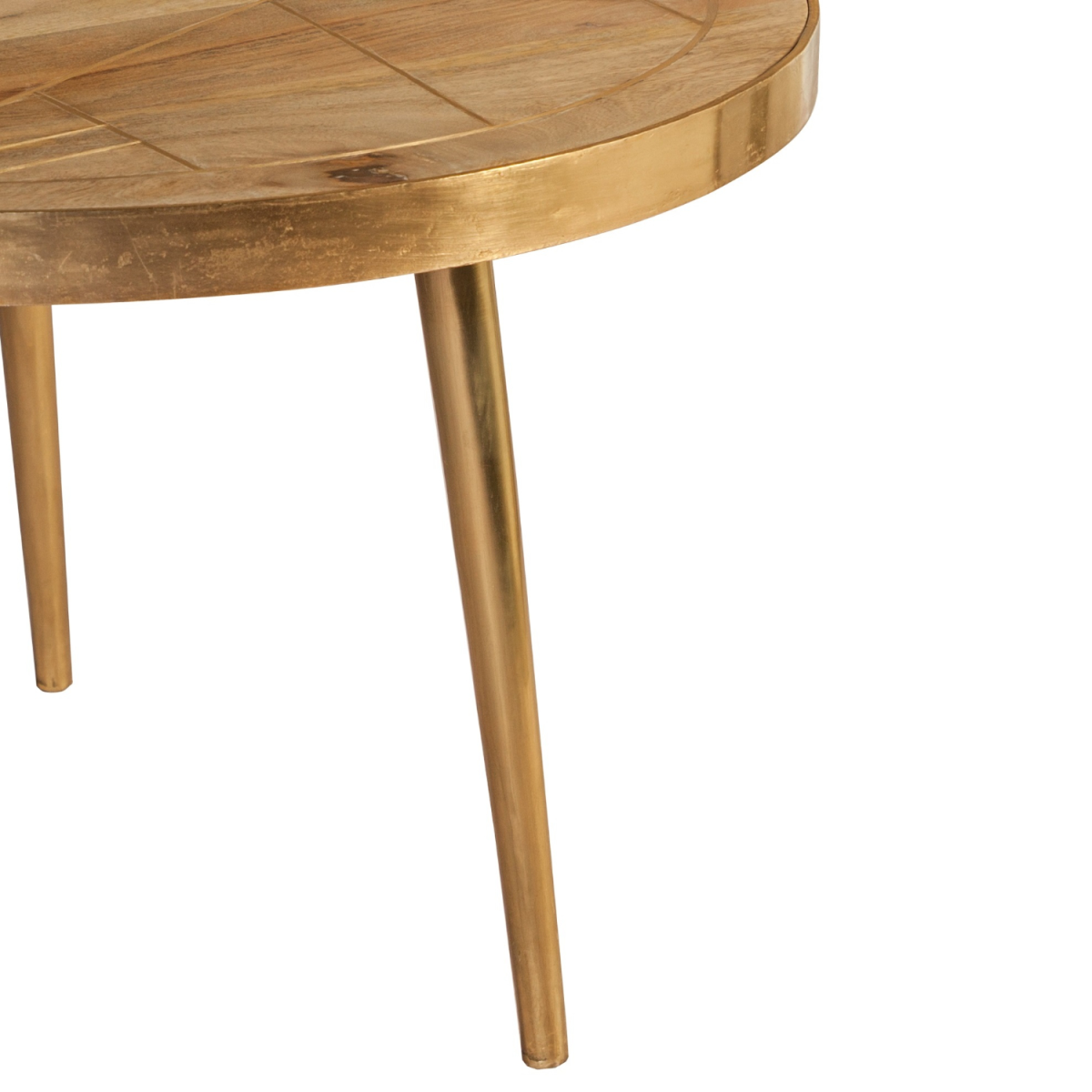 Light Gold  Round Coffee Table