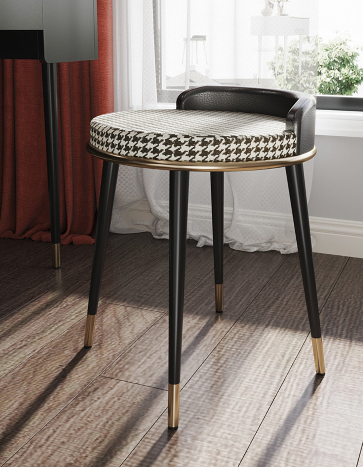 Vanity Dressing Table With LED Mirror, Clearance, Blcak