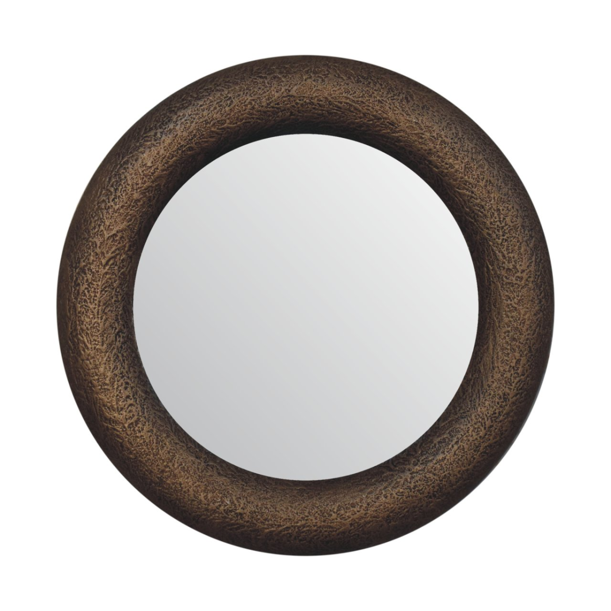 Artisan Furniture Round Metallic Hammered Mirror